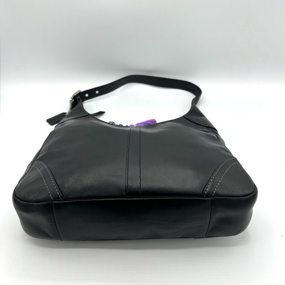 Vintage COACH Legacy Black Leather Hobo Shoulder/Handbag in EVC - Picture 4 of 16
